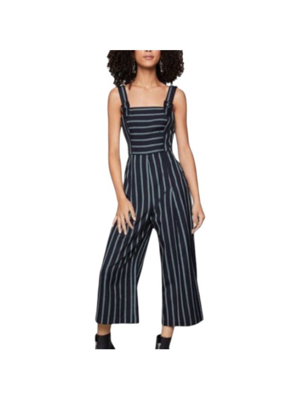 BCBGeneration Navy Buckle Strap Jumpsuit Size 10